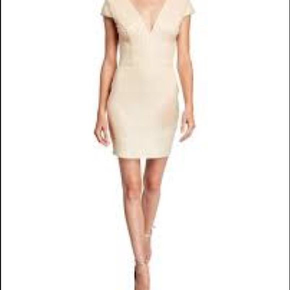 NWT Dress the Population Cream Zoe Sequined Mini L - Picture 2 of 16